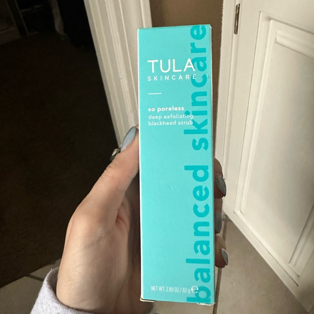 Tula so poreless blackhead scrub; NEW